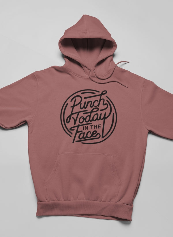 Punch Today In The Face Hoodie shopmerchmallow Virgin Teez - Black Hoodie