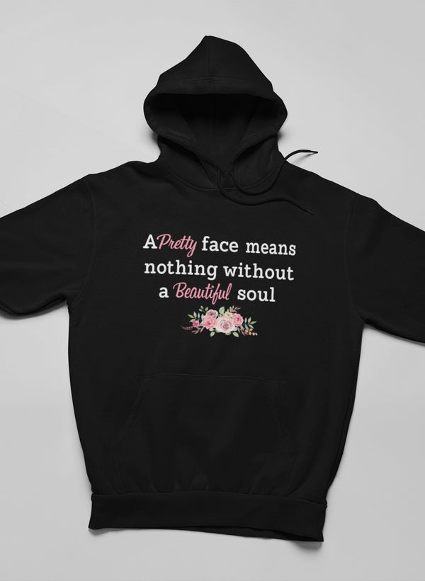 Pretty Face Hoodie shopmerchmallow Virgin Teez - Black Hoodie
