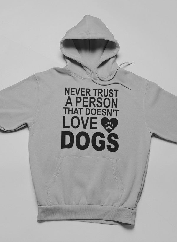 Never Trust A Person That Hoodie shopmerchmallow Virgin Teez - Black Hoodie
