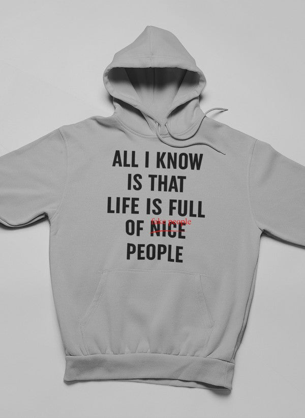 Nice People Hoodie shopmerchmallow Virgin Teez - Black Hoodie