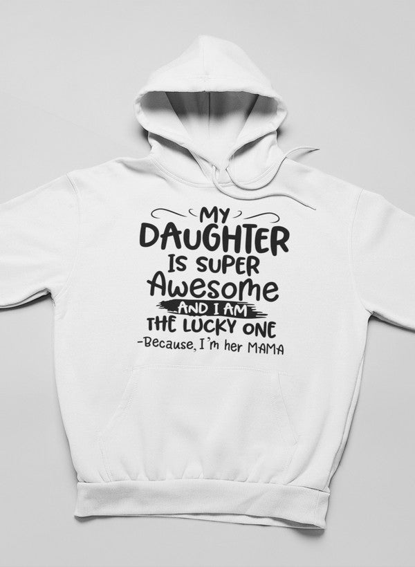 My Daughter Is Super Hoodie shopmerchmallow Virgin Teez - Black Hoodie