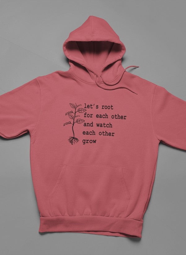 Let's Root For Each Other Hoodie shopmerchmallow Virgin Teez - Black Hoodie