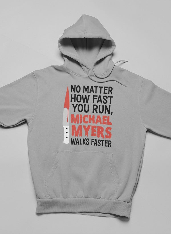 No Matter How Fast You Run Hoodie shopmerchmallow Virgin Teez - Black Hoodie