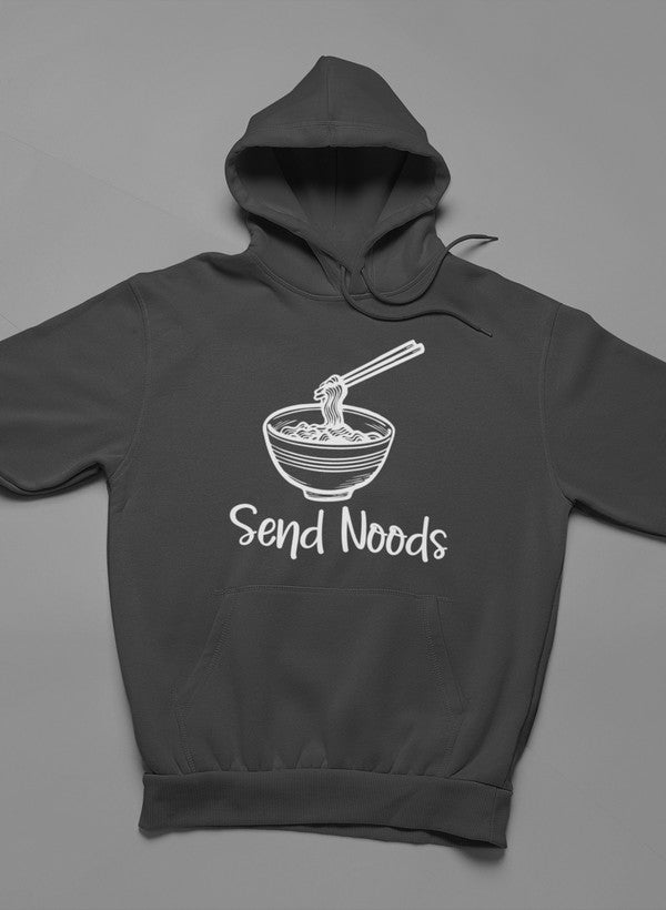Send Noods Hoodie shopmerchmallow Virgin Teez - Black Hoodie