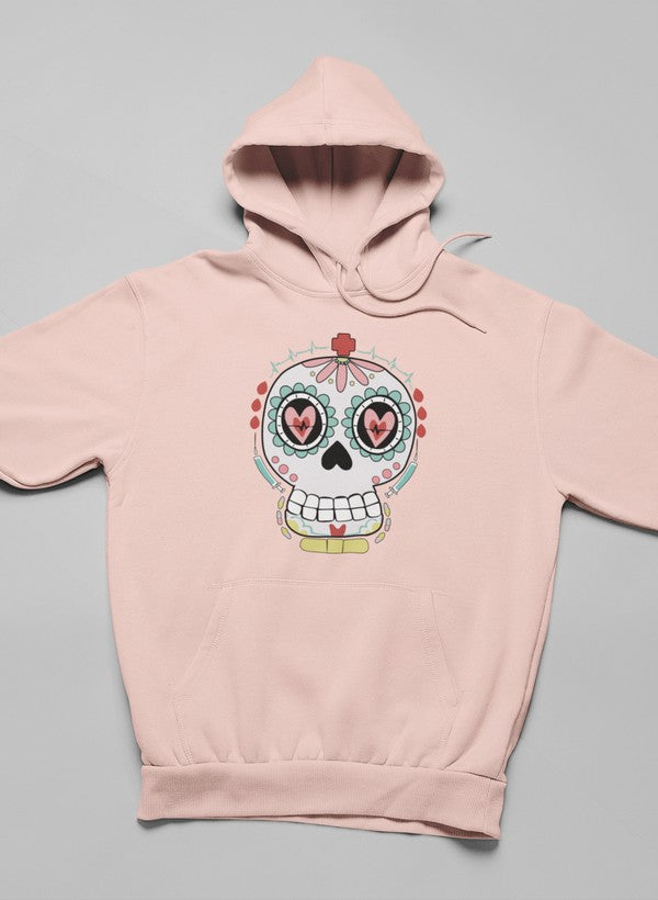 Nurse Sugar Skull Hoodie shopmerchmallow Virgin Teez - Black Hoodie