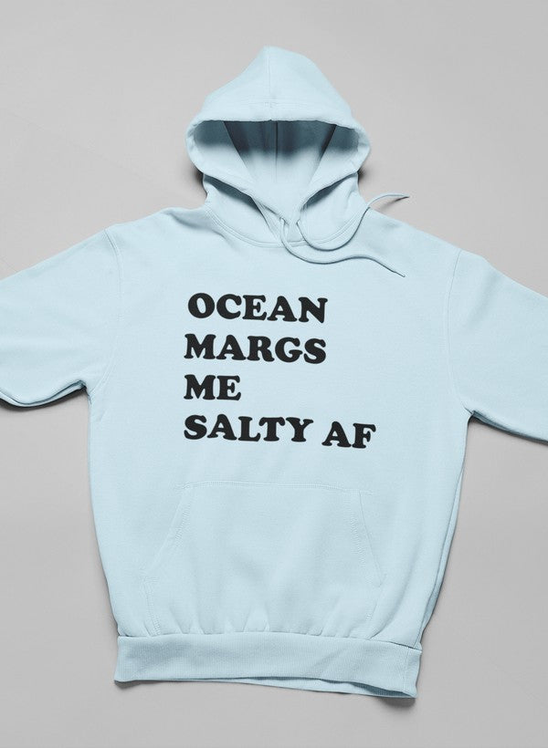Ocean Margs Me Salty AF Hoodie shopmerchmallow Virgin Teez - Black Hoodie