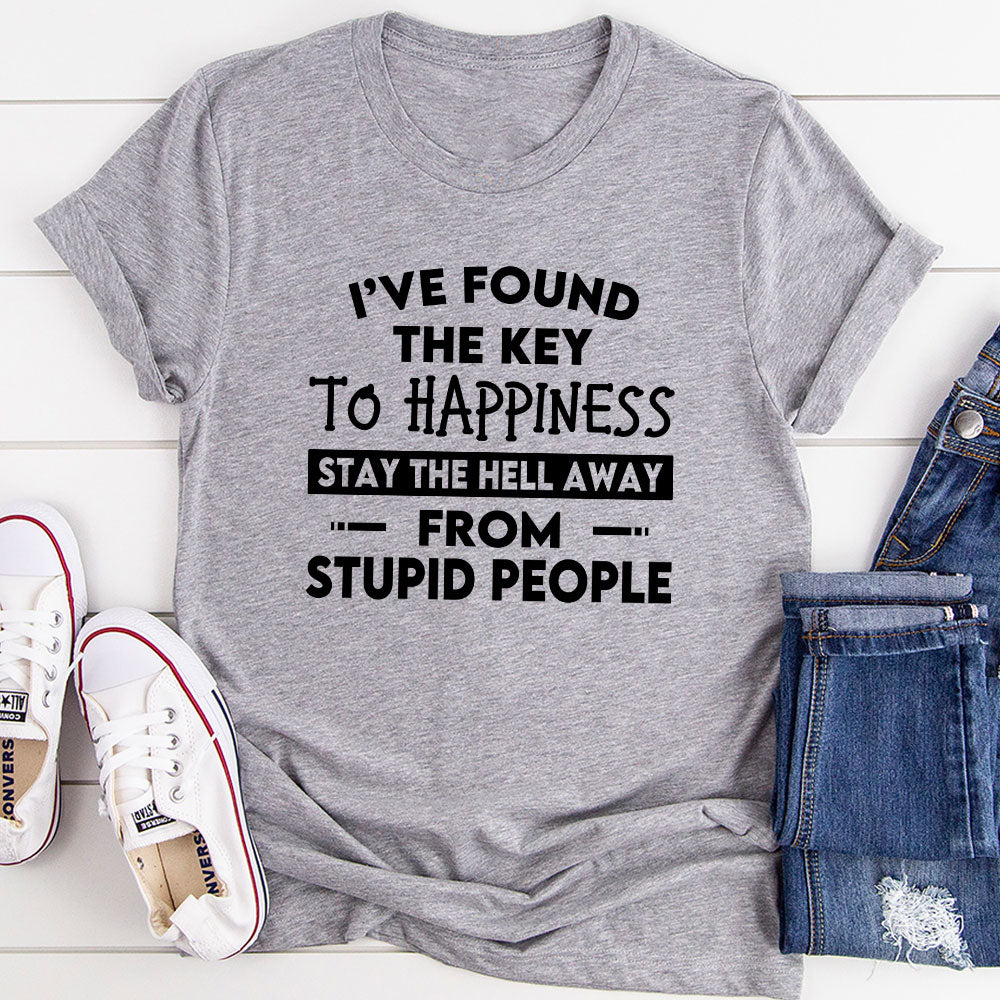 The Key To Happiness T-Shirt shopmerchmallow The Key To Happiness T-Shirt