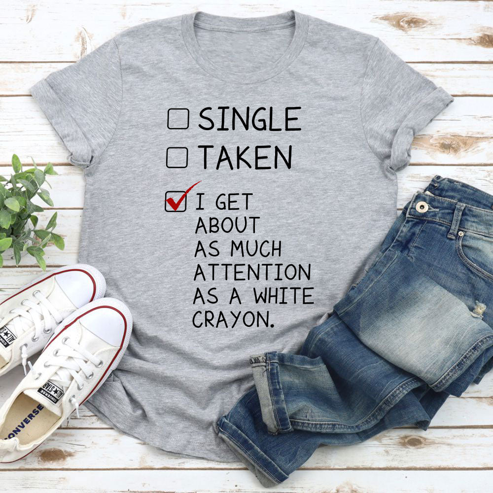 White Crayon T-Shirt shopmerchmallow White Crayon T-Shirt