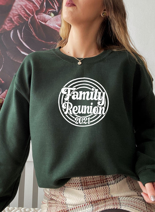 Family Reunion 2021 Sweat Shirt shopmerchmallow Virgin Teez - Black Hoodie