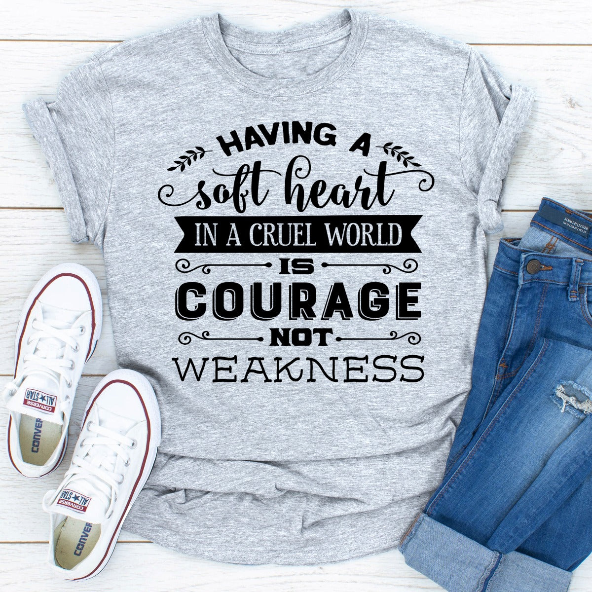 Having A Soft Heart In A Cruel World T-Shirt shopmerchmallow Having A Soft Heart In A Cruel World T-Shirt