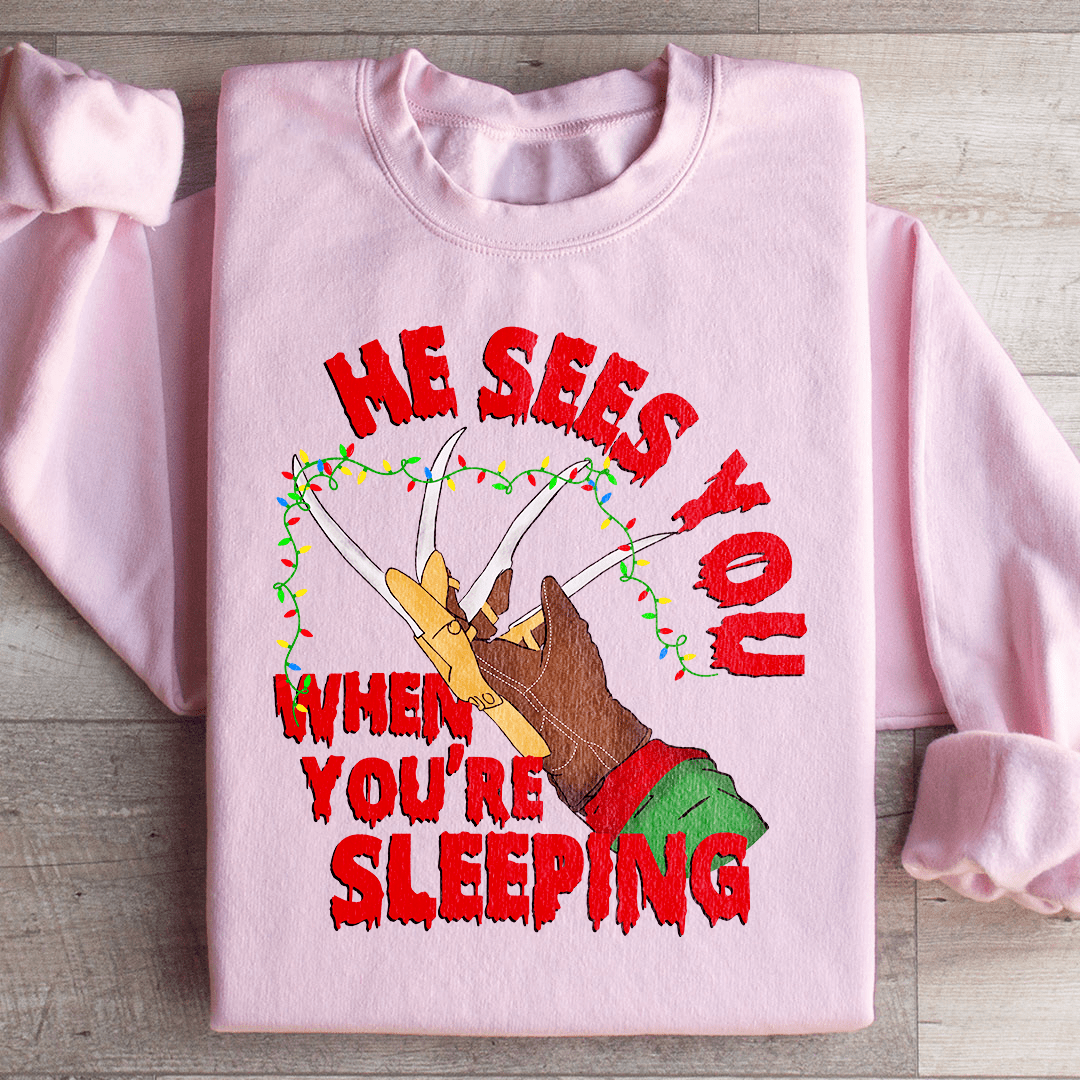 He Sees You When You're Sleeping shopmerchmallow He Sees You When You're Sleeping