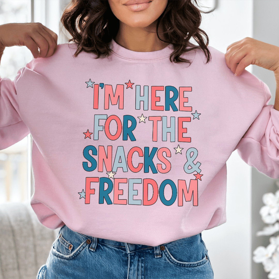 I'm Here For The Snacks And Freedom shopmerchmallow I'm Here For The Snacks And Freedom