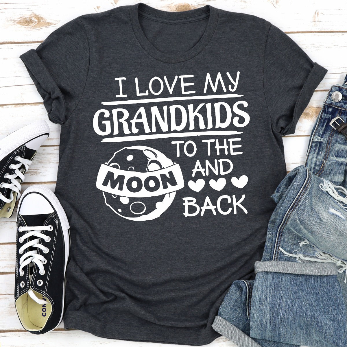 I Love My Grandkids To The Moon And Back T-Shirt shopmerchmallow I Love My Grandkids To The Moon And Back T-Shirt