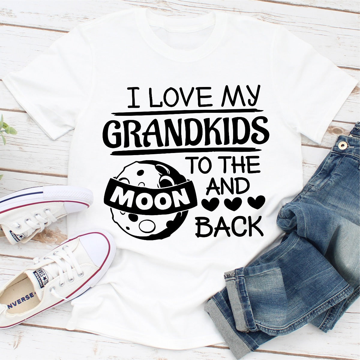I Love My Grandkids To The Moon And Back T-Shirt shopmerchmallow I Love My Grandkids To The Moon And Back T-Shirt