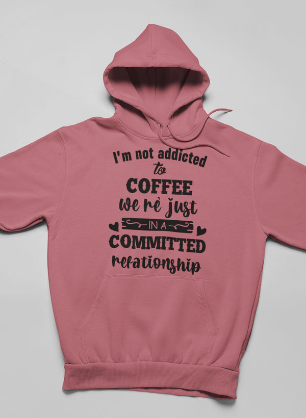 I Am Not Addicted To Coffee Hoodie shopmerchmallow Virgin Teez - Black Hoodie