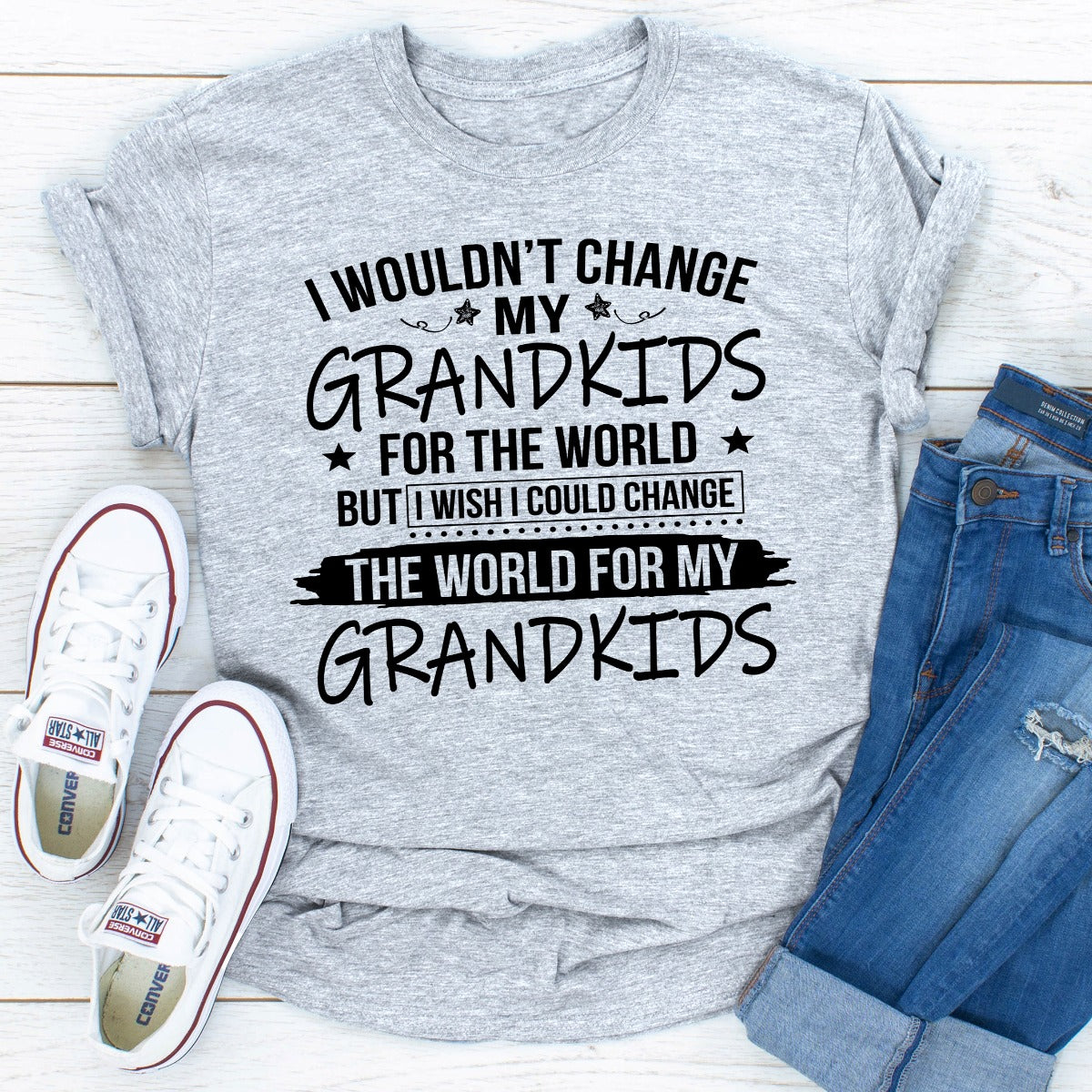 I Wouldn't Change My Grandkids For The World T-Shirt shopmerchmallow I Wouldn't Change My Grandkids For The World T-Shirt
