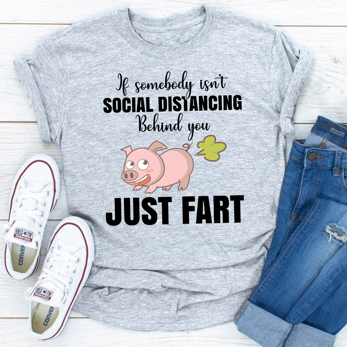 If Somebody Isn't Social Distancing Behind You T-Shirt shopmerchmallow If Somebody Isn't Social Distancing Behind You T-Shirt