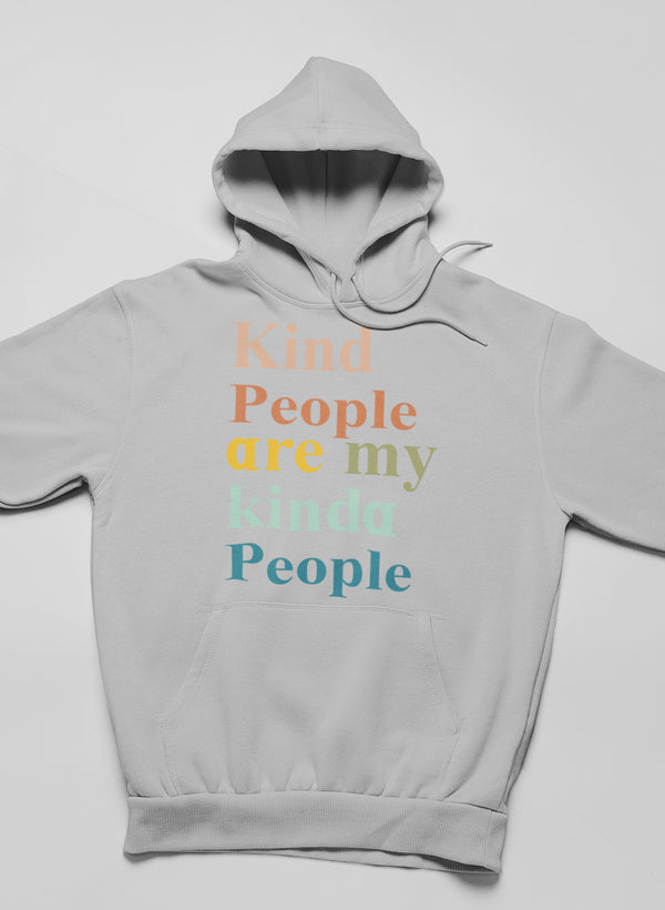 Kind People Are My Kinda People Hoodie shopmerchmallow Virgin Teez - Black Hoodie