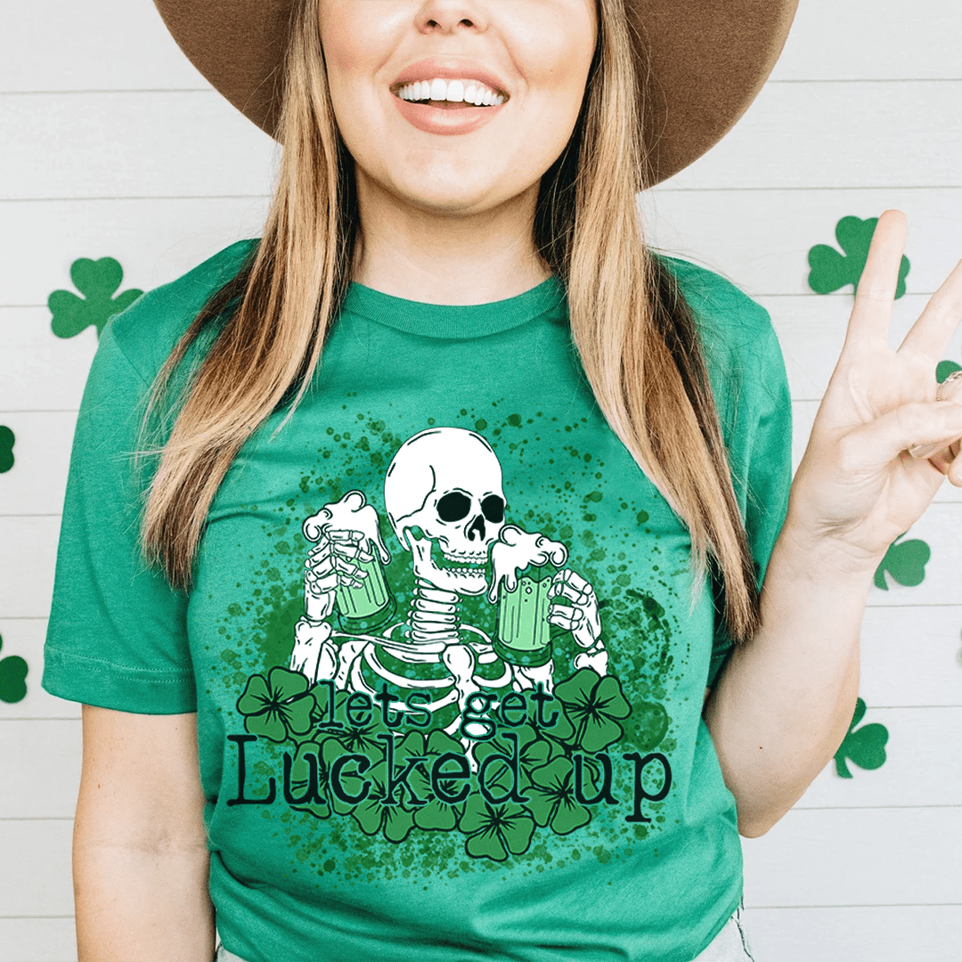 Let's Get Lucked Up Skull T-Shirt shopmerchmallow Let's Get Lucked Up Skull T-Shirt