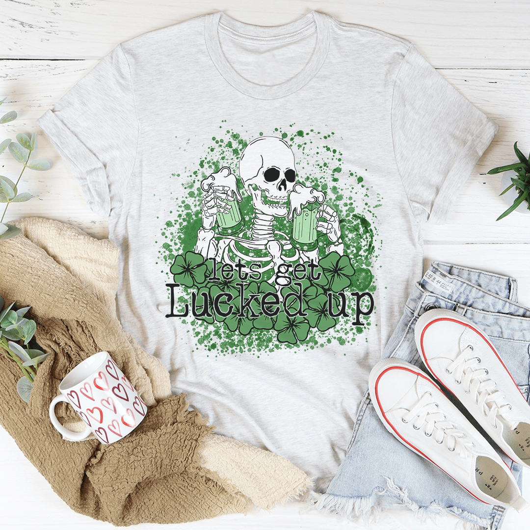 Let's Get Lucked Up Skull T-Shirt shopmerchmallow Let's Get Lucked Up Skull T-Shirt