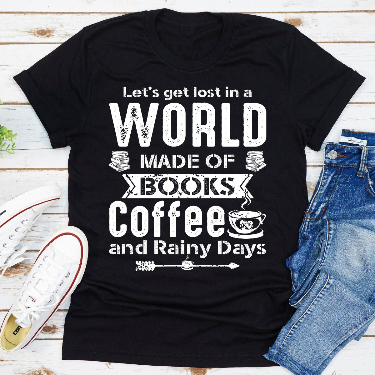 Let's Get Lost In A World Made of Books T-Shirt shopmerchmallow Let's Get Lost In A World Made of Books T-Shirt