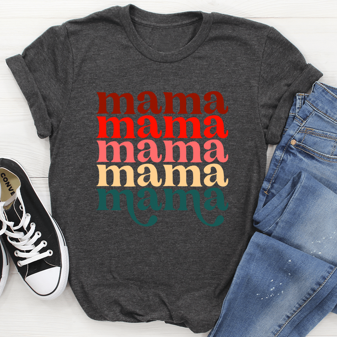 Mama Vintage Colors T-Shirt shopmerchmallow Mama Vintage Colors T-Shirt