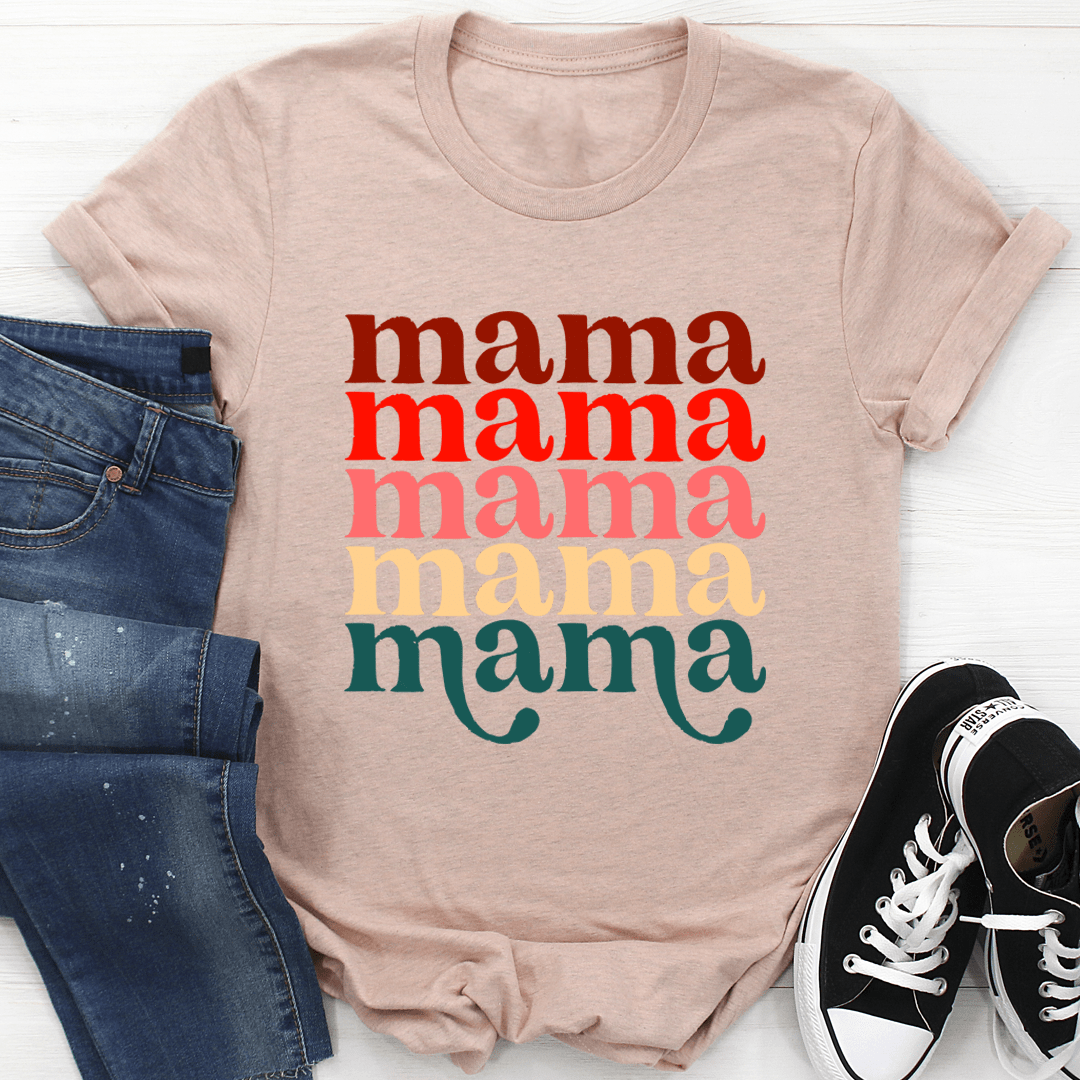 Mama Vintage Colors T-Shirt shopmerchmallow Mama Vintage Colors T-Shirt