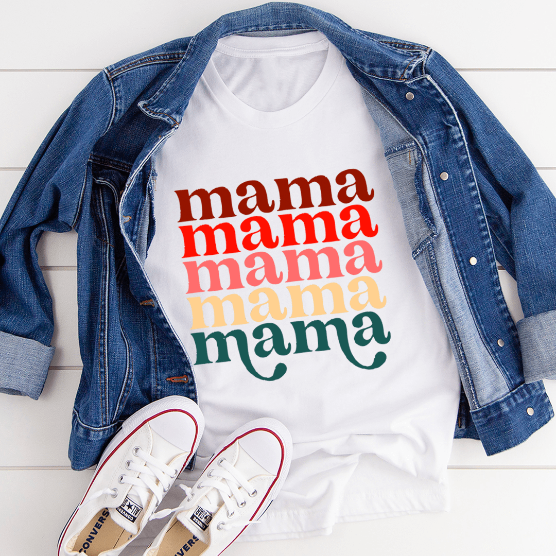Mama Vintage Colors T-Shirt shopmerchmallow Mama Vintage Colors T-Shirt