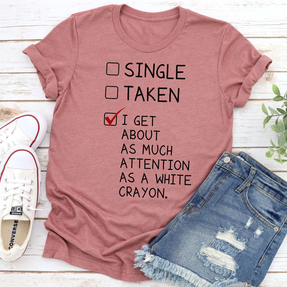 White Crayon T-Shirt shopmerchmallow White Crayon T-Shirt