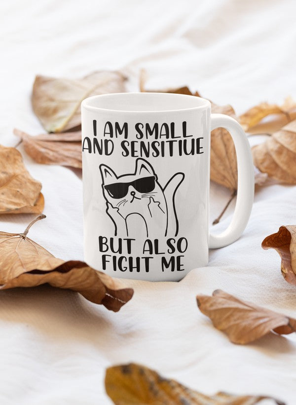 I Am Small And Sensitiv Mug shopmerchmallow Virgin Teez - A Future Wars Story Mug