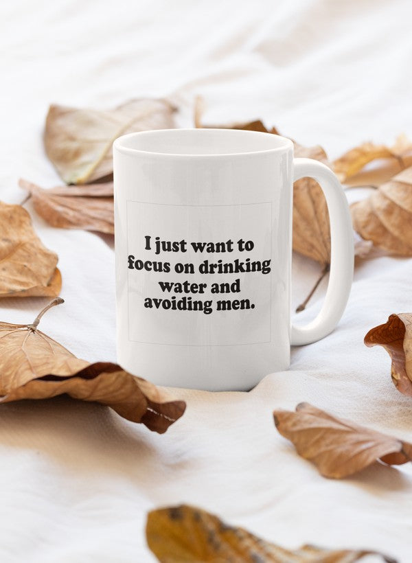 I Just Want To Focus Mug shopmerchmallow Virgin Teez - A Future Wars Story Mug