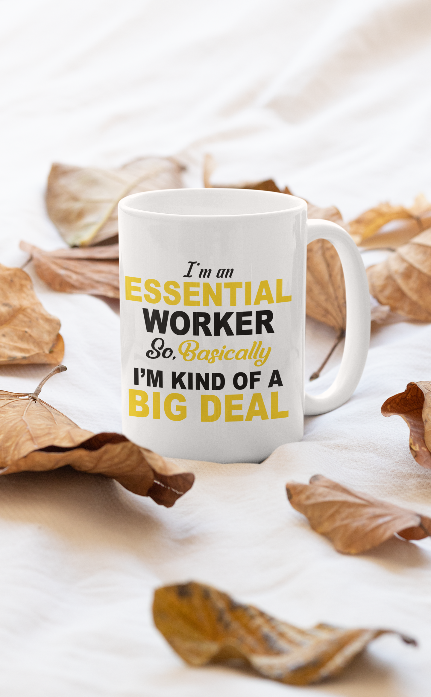 I'm An Essential Worker Mug shopmerchmallow Virgin Teez - A Future Wars Story Mug