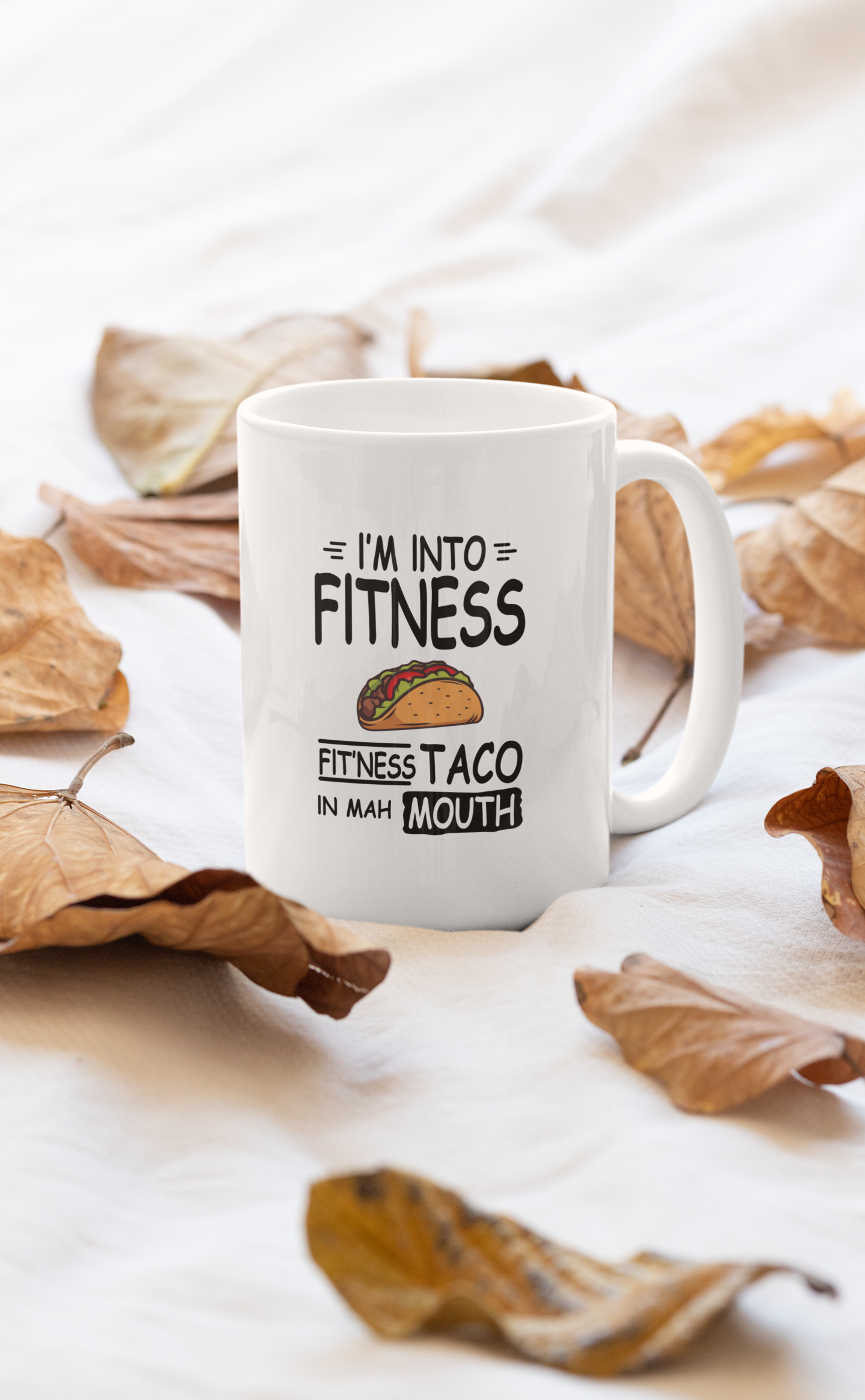 I'm Into Fitness Mug shopmerchmallow Virgin Teez - A Future Wars Story Mug