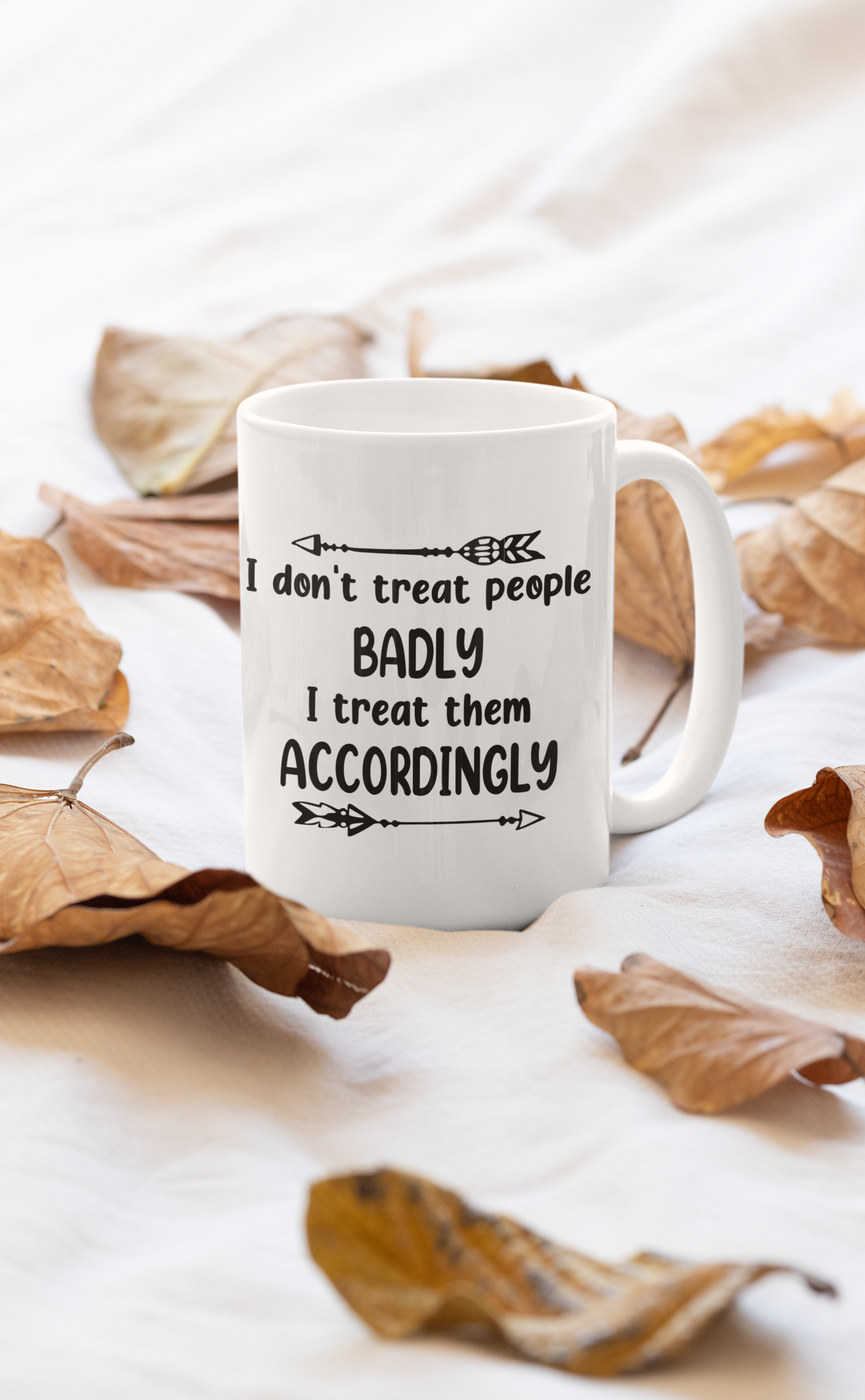 I Don't Treat People Badly I Mug shopmerchmallow Virgin Teez - A Future Wars Story Mug