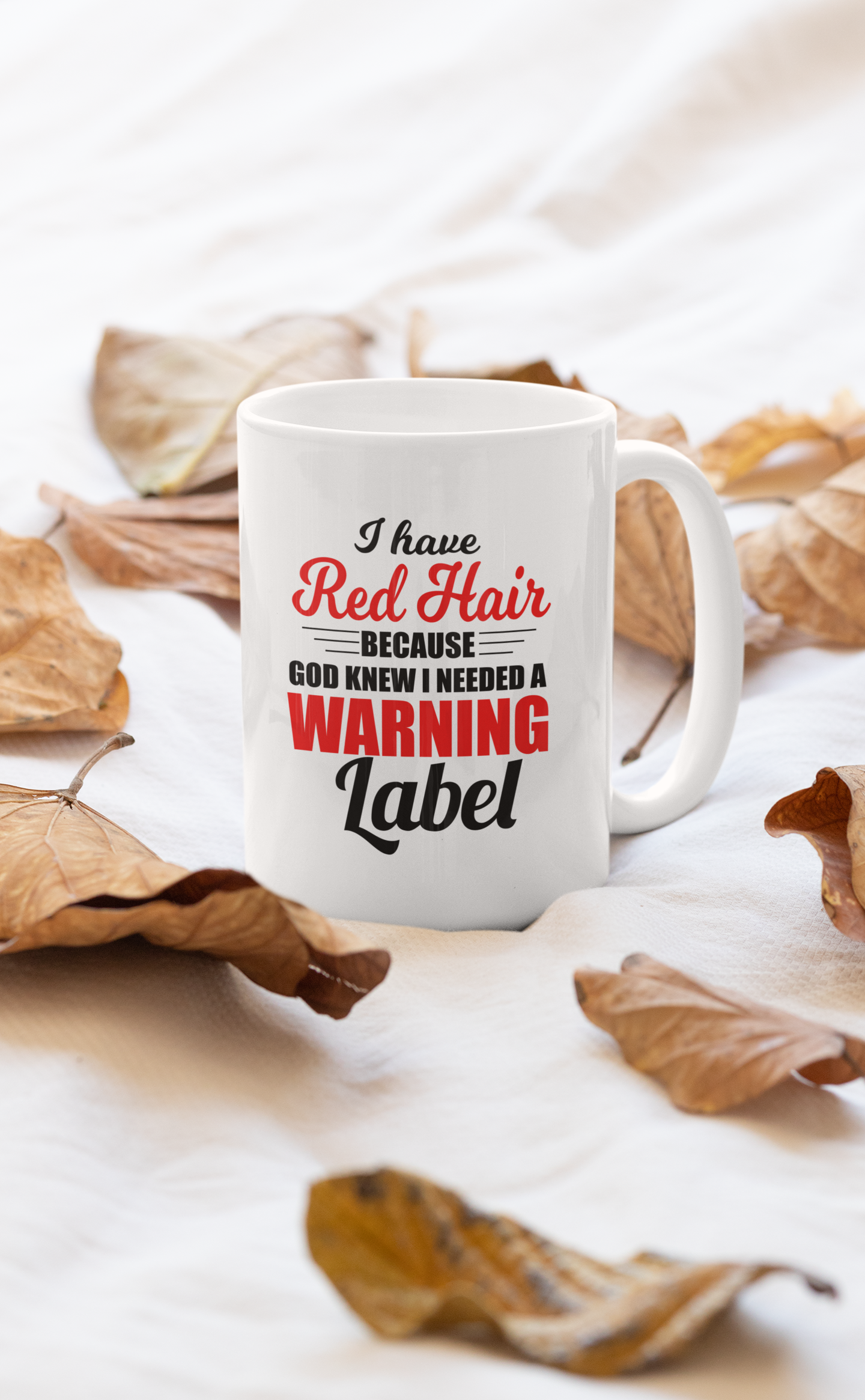 I Have Red Hair Because God Mug shopmerchmallow Virgin Teez - A Future Wars Story Mug