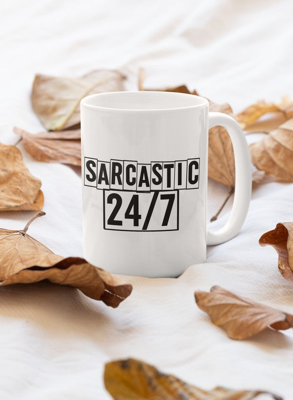 Sarcastic 24/7 Mug shopmerchmallow Virgin Teez - A Future Wars Story Mug