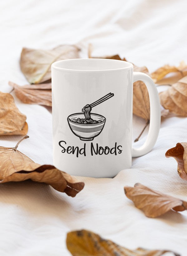 Send Noods Mug shopmerchmallow Virgin Teez - A Future Wars Story Mug