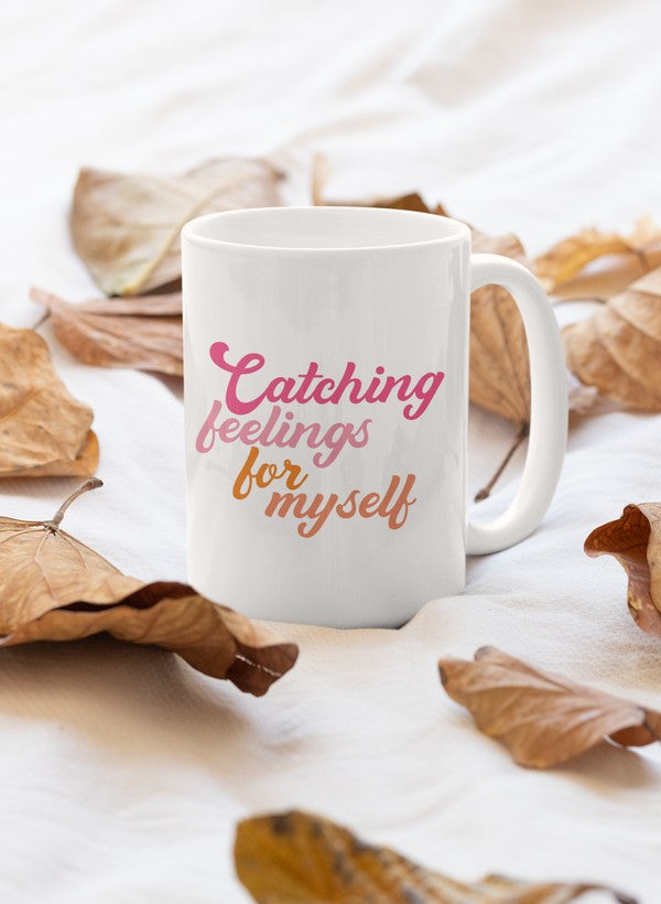 Catching Feelings Mug shopmerchmallow Virgin Teez - A Future Wars Story Mug