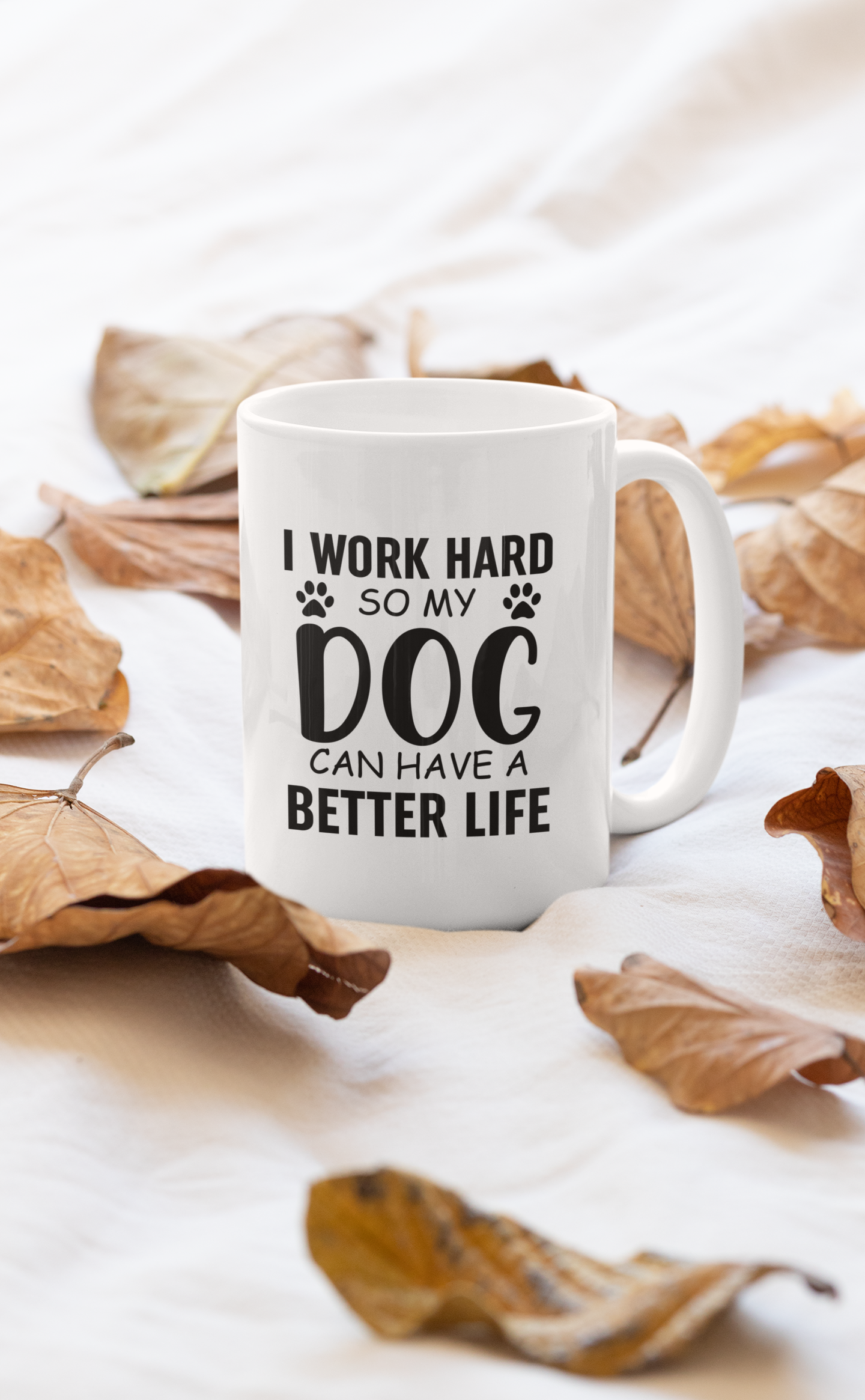 I Work Hard so My Dog Can Mug shopmerchmallow Virgin Teez - A Future Wars Story Mug