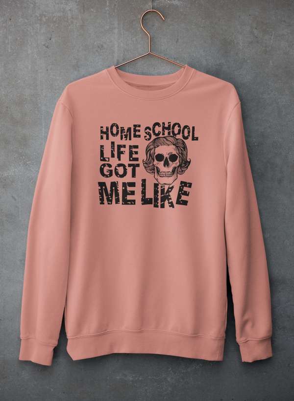 Homeschool Life Got Me Like Sweat Shirt shopmerchmallow Virgin Teez - Black Hoodie