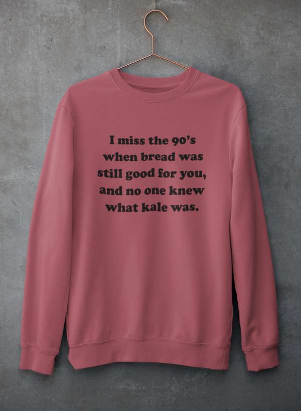 I Miss The 90's Sweat Shirt shopmerchmallow Virgin Teez - Black Hoodie
