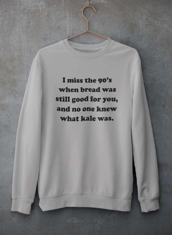 I Miss The 90's Sweat Shirt shopmerchmallow Virgin Teez - Black Hoodie
