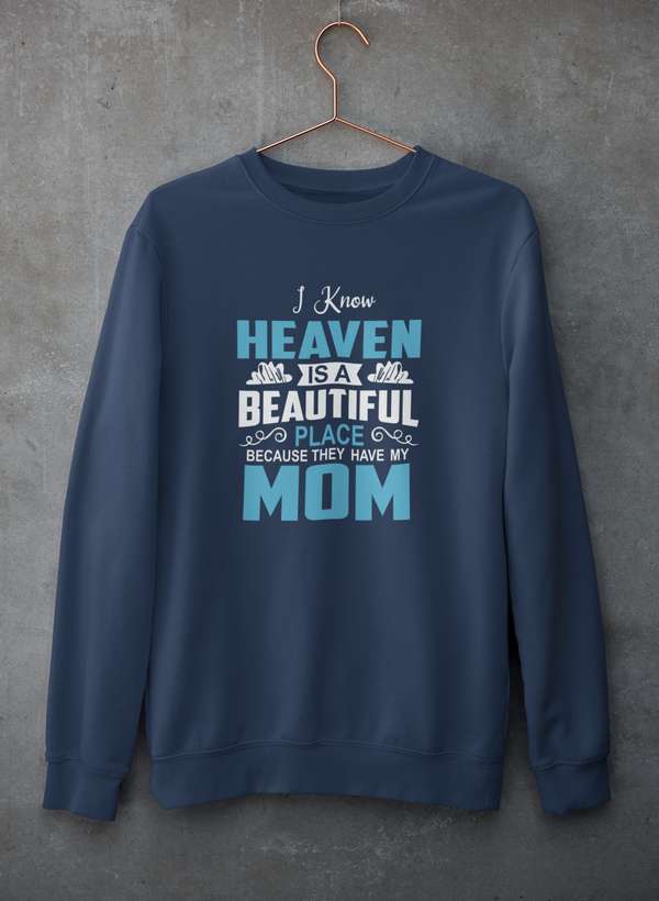 I Know Heaven Is A Beautiful Place Sweat Shirt shopmerchmallow Virgin Teez - Black Hoodie