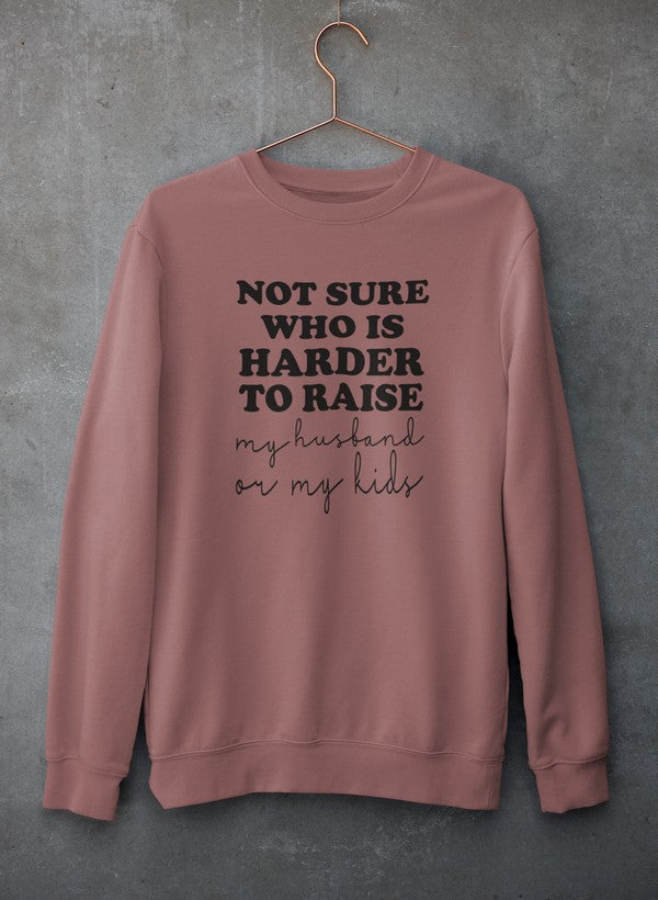 Not Sure Who Is Harder To Raise Sweat Shirt shopmerchmallow Virgin Teez - Black Hoodie