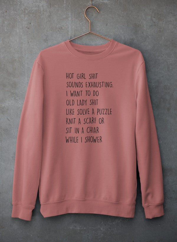 Old Lady Stuff Sweat Shirt shopmerchmallow Virgin Teez - Black Hoodie