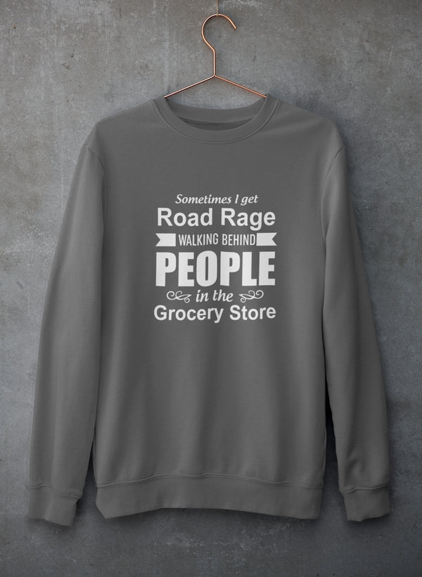 Sometimes I Get Road Rage Walking Sweat Shirt shopmerchmallow Virgin Teez - Black Hoodie