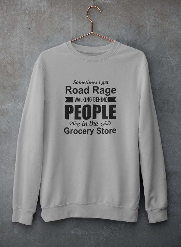 Sometimes I Get Road Rage Walking Sweat Shirt shopmerchmallow Virgin Teez - Black Hoodie