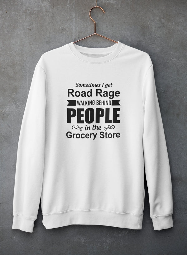 Sometimes I Get Road Rage Walking Sweat Shirt shopmerchmallow Virgin Teez - Black Hoodie