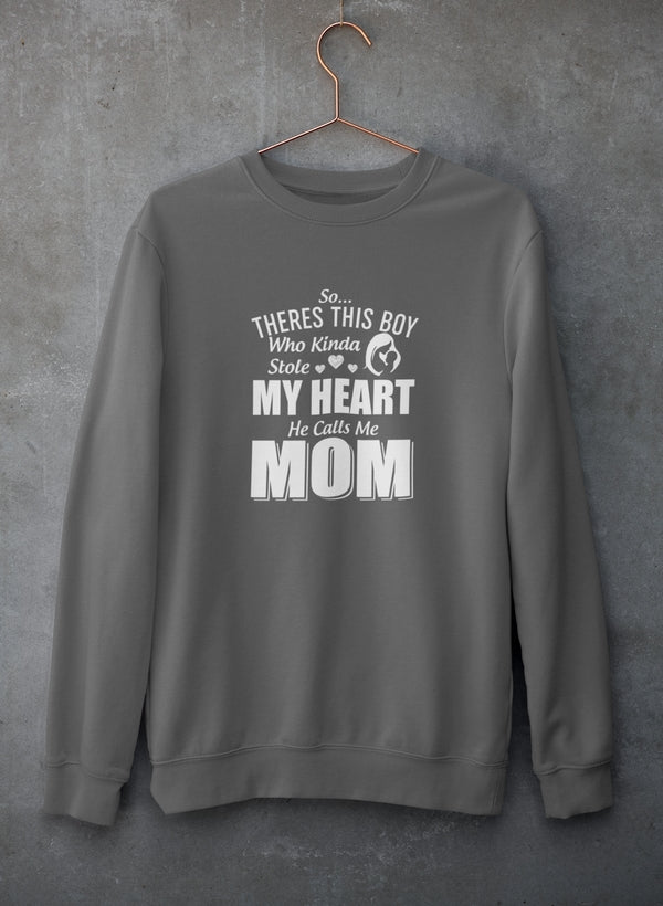 So There's This Girl Who Kinda Stole My Heart She Calls Me Mom Sweat Shirt shopmerchmallow Virgin Teez - Black Hoodie