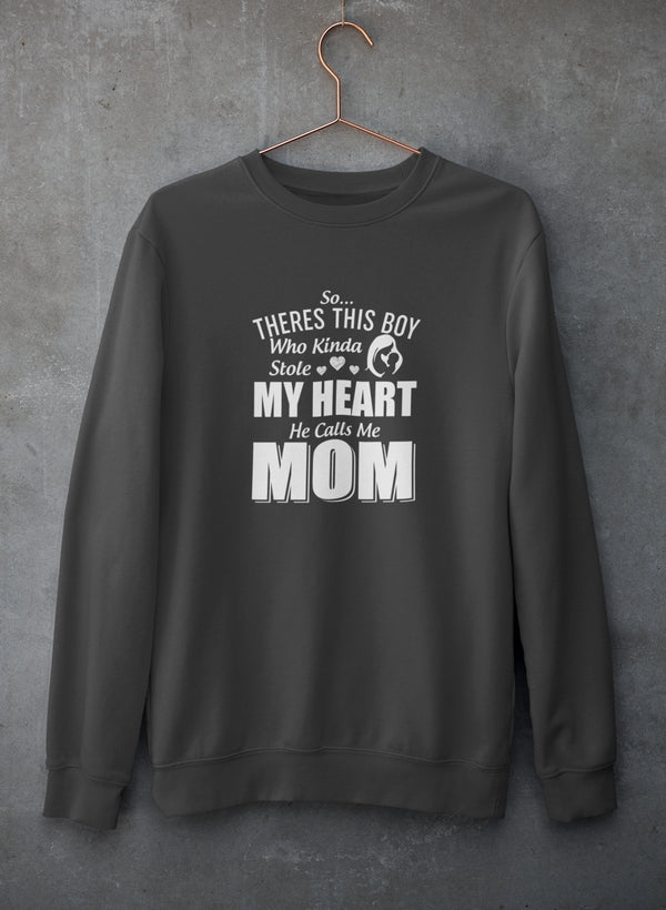 So There's This Girl Who Kinda Stole My Heart She Calls Me Mom Sweat Shirt shopmerchmallow Virgin Teez - Black Hoodie